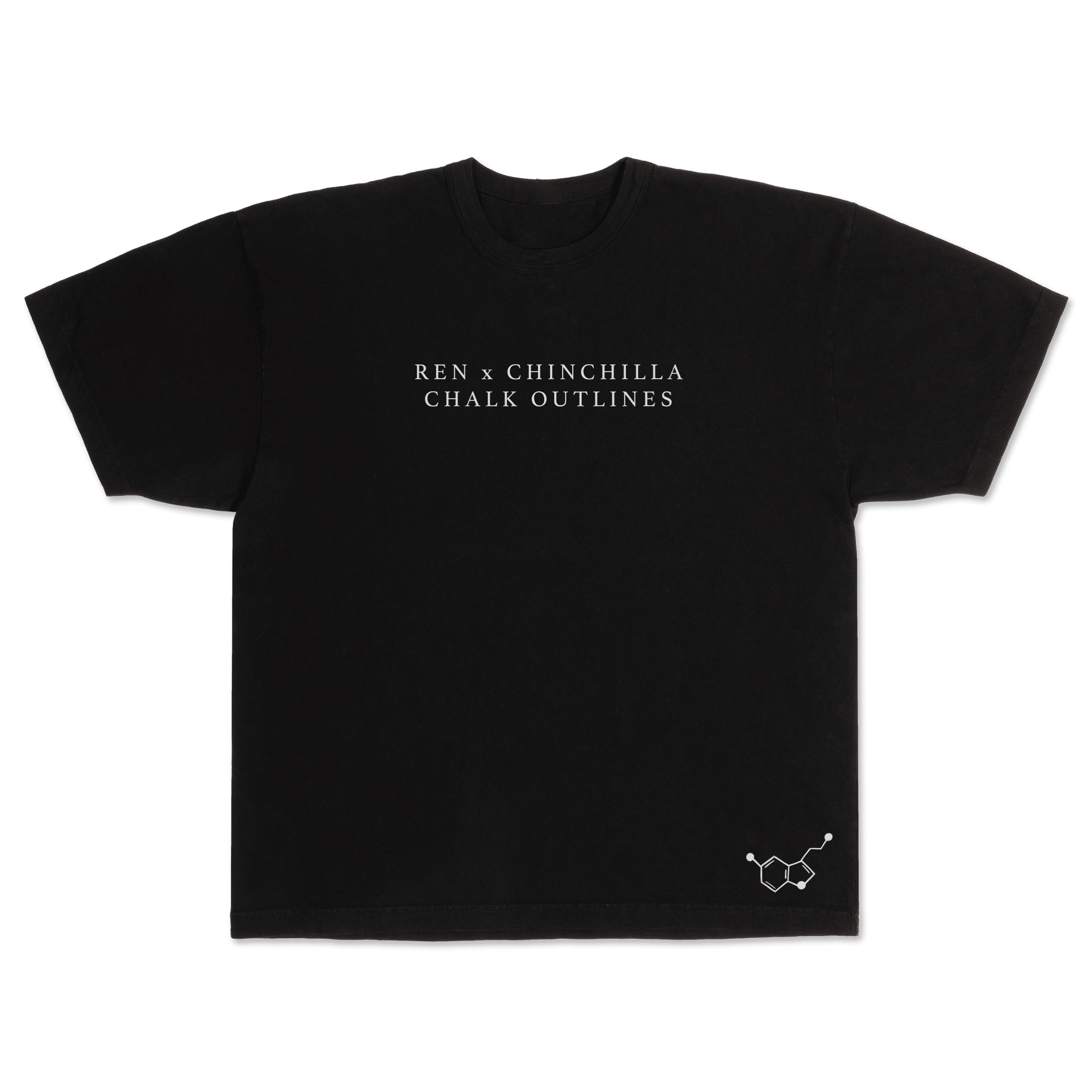 Ren x Chinchilla Chalk Outline Tee - T-Shirt - Ren Makes Music - Ren