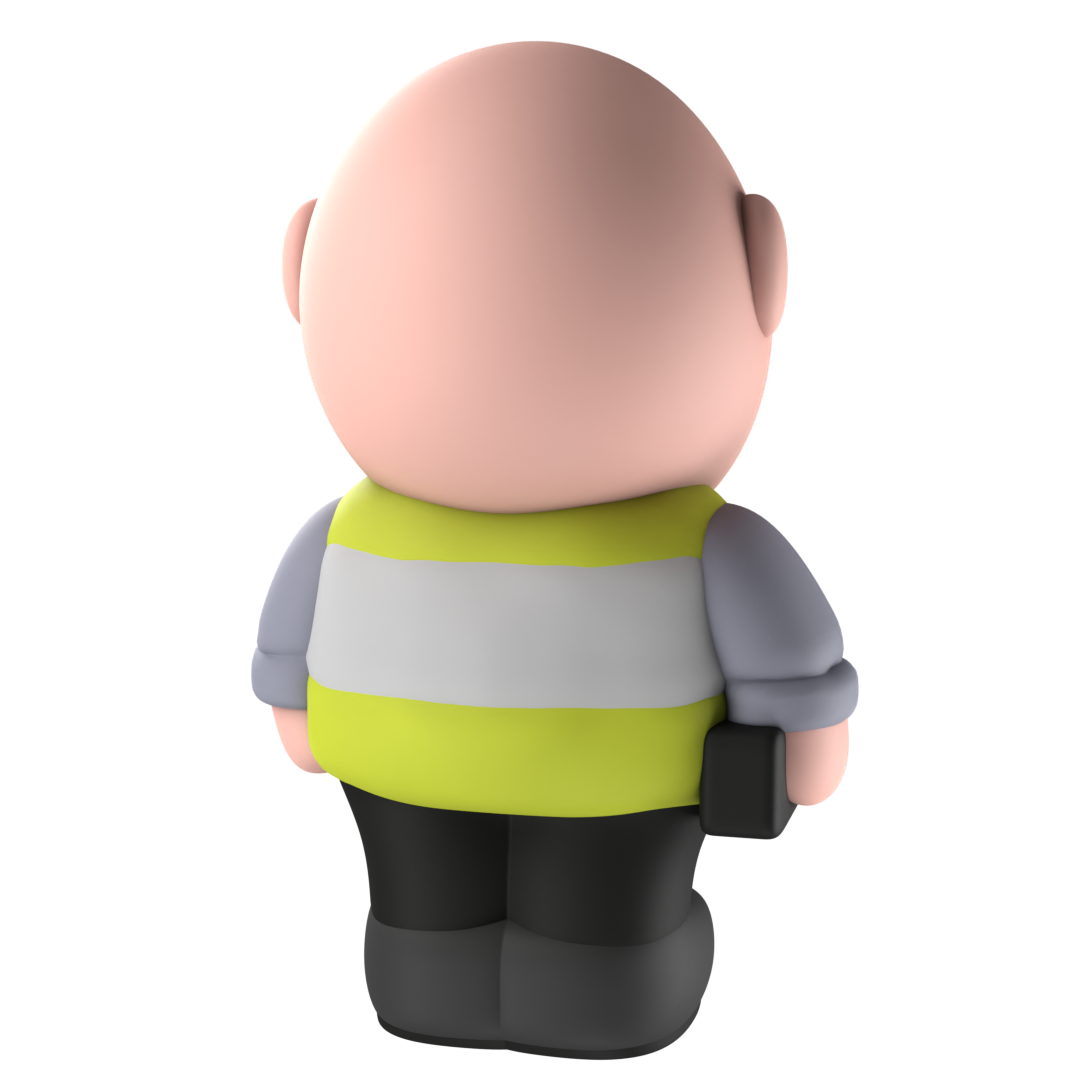 ANGRY CAR PARK ASSISTANT Figurine - Volume #1 Second Edition