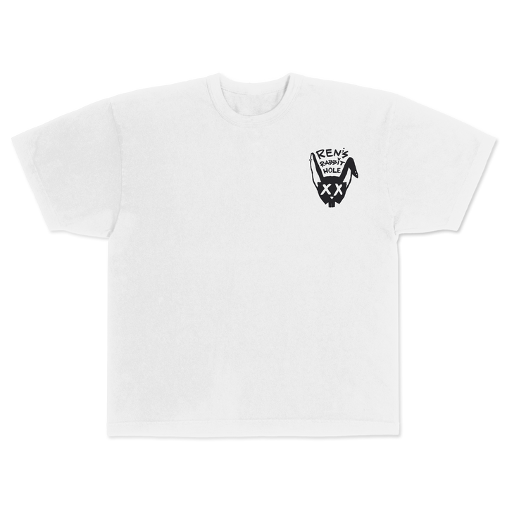 Rabbit Hole White Tee